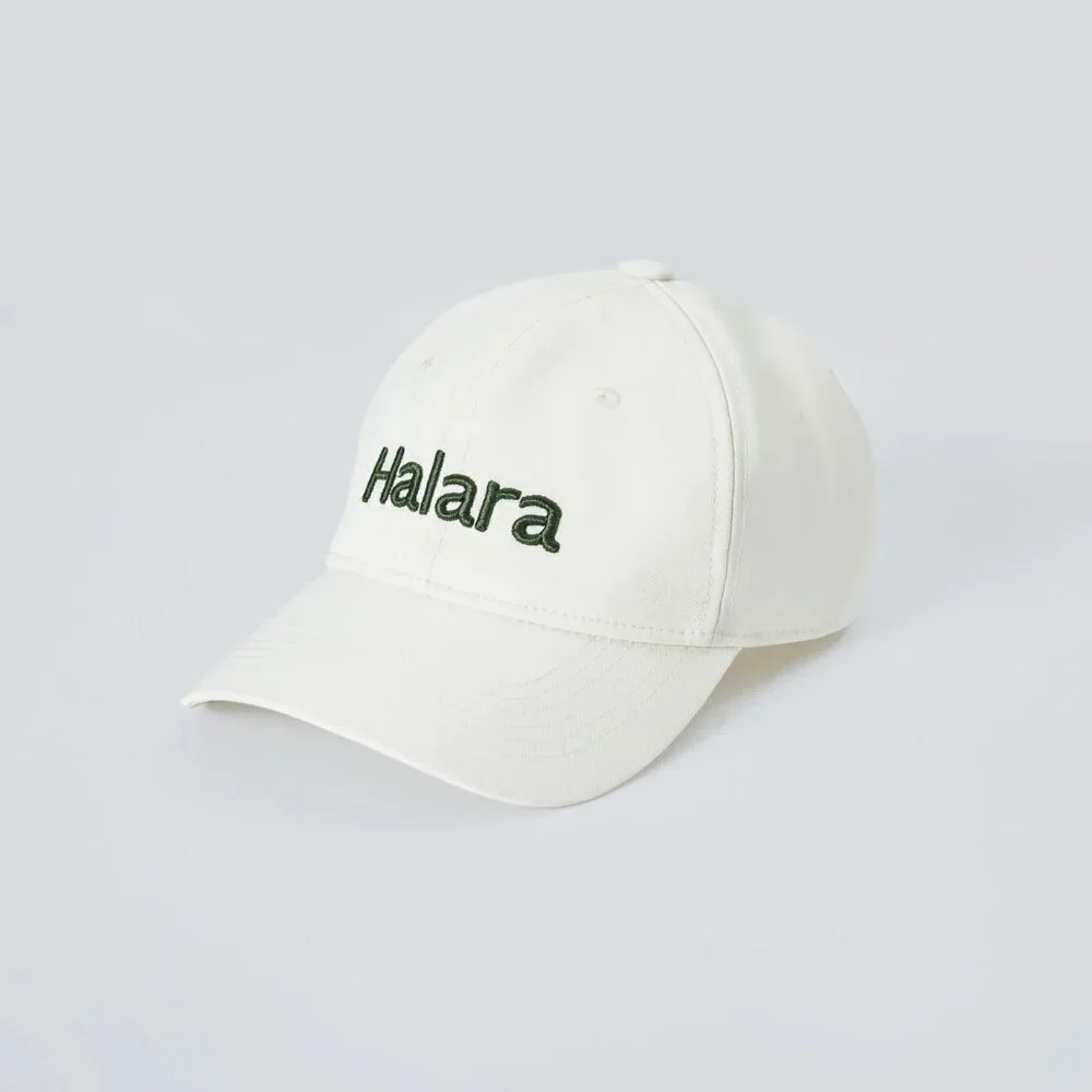 HALARA White Cream Hat Cap One size NWT chic minimalist athleisure